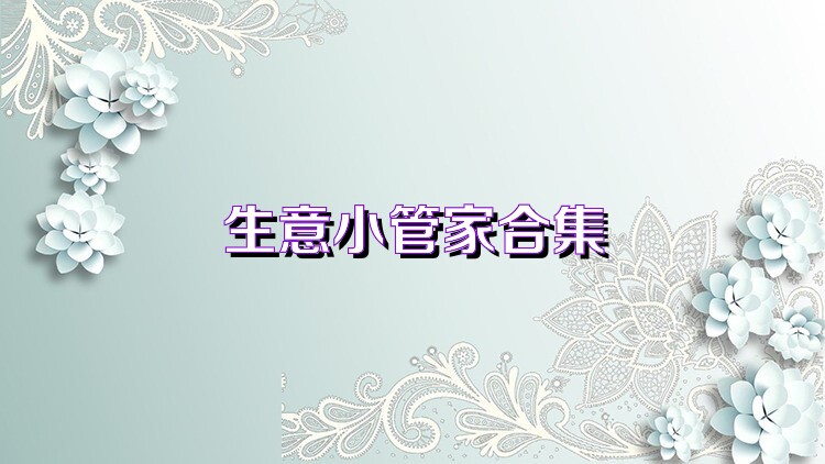 生意小管家合集
