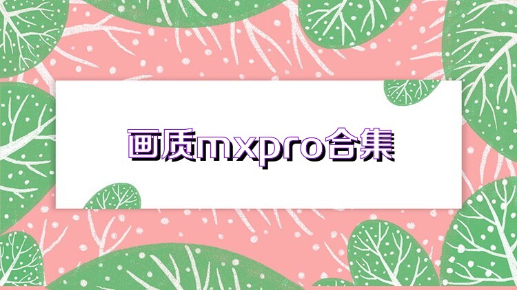 画质mxpro合集