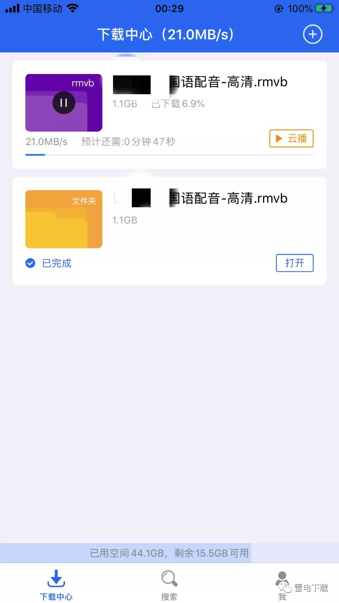 雷電下載器ios蘋果版 1