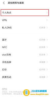 vivo手机如何开启个人热点