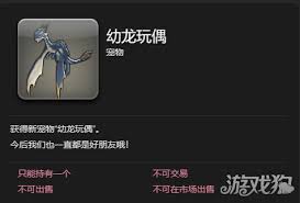 最终幻想14水晶世界幼龙玩偶宠物获取方法