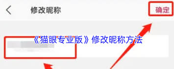 猫眼专业版如何修改名称