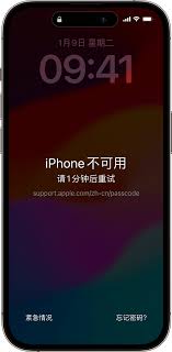 忘记苹果手机锁屏密码