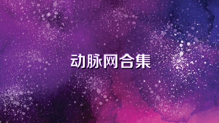 动脉网合集