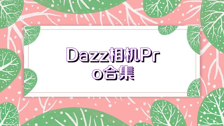 Dazz相机Pro合集
