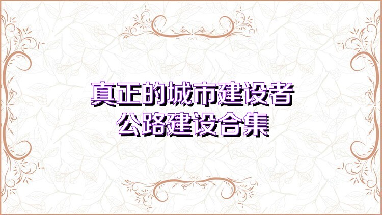 真正的城市建设者公路建设合集