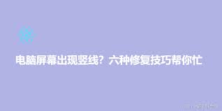 如何消除电脑显示器上的竖线问题