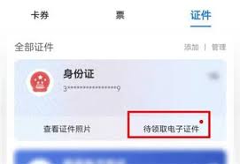 支付宝电子证件在哪里查看