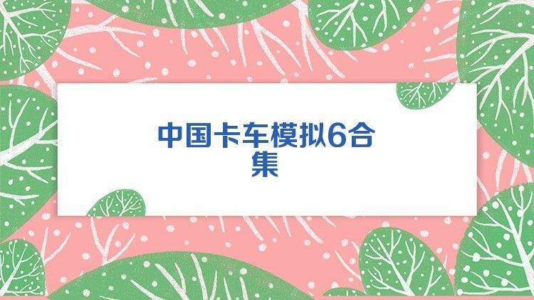 中国卡车模拟6合集