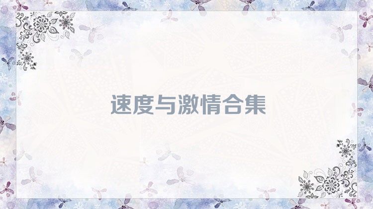 速度与激情合集