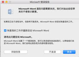 Word出现错误报告如何解决