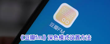 豆瓣fm夜间模式怎么开启