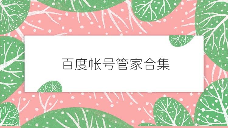百度帐号管家合集