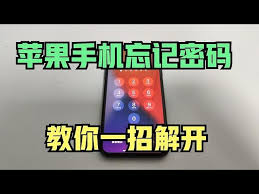 苹果手机密码锁忘记了如何解锁
