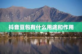 抖音豆包的用途是什么