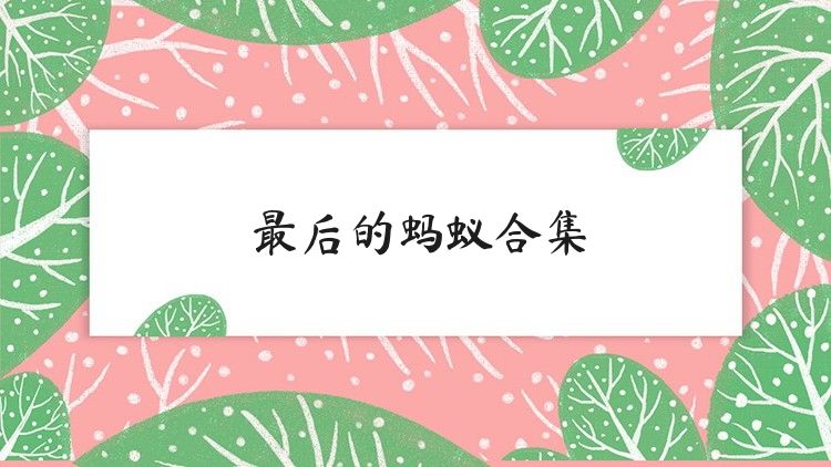 最后的蚂蚁合集