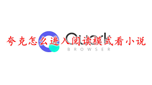 夸克如何进入阅读模式看小说