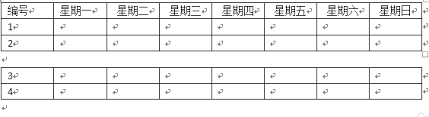 Word中怎样把一个表格拆分成两个或多个表格